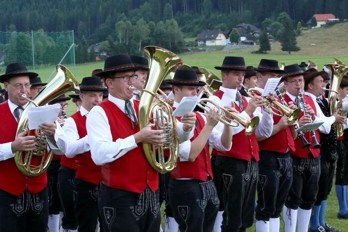 Höhepunkt war das Konzert von 350 Musikern am Festplatz.