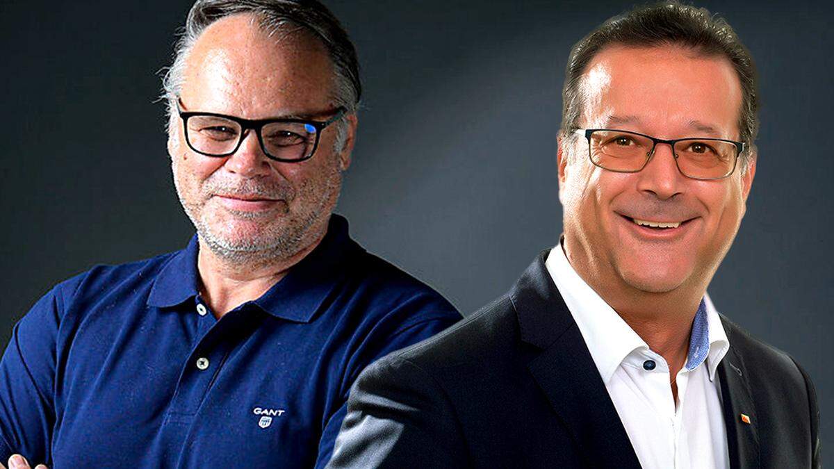 Sind im Gespräch: Reinhold Dohr (links) und Armin Eberhard (rechts)