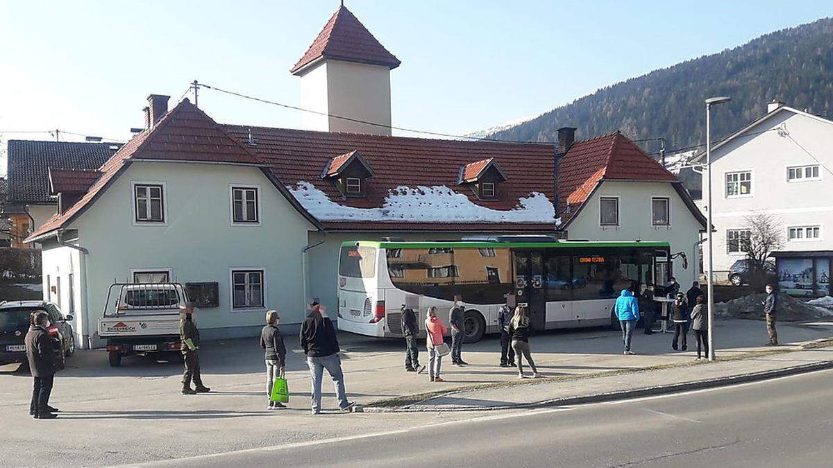 In Stadl wurde am Nachmittag getestet