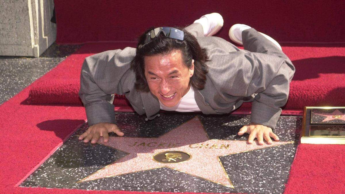 Jackie Chans Stern am Walk of Fame in Hollywood