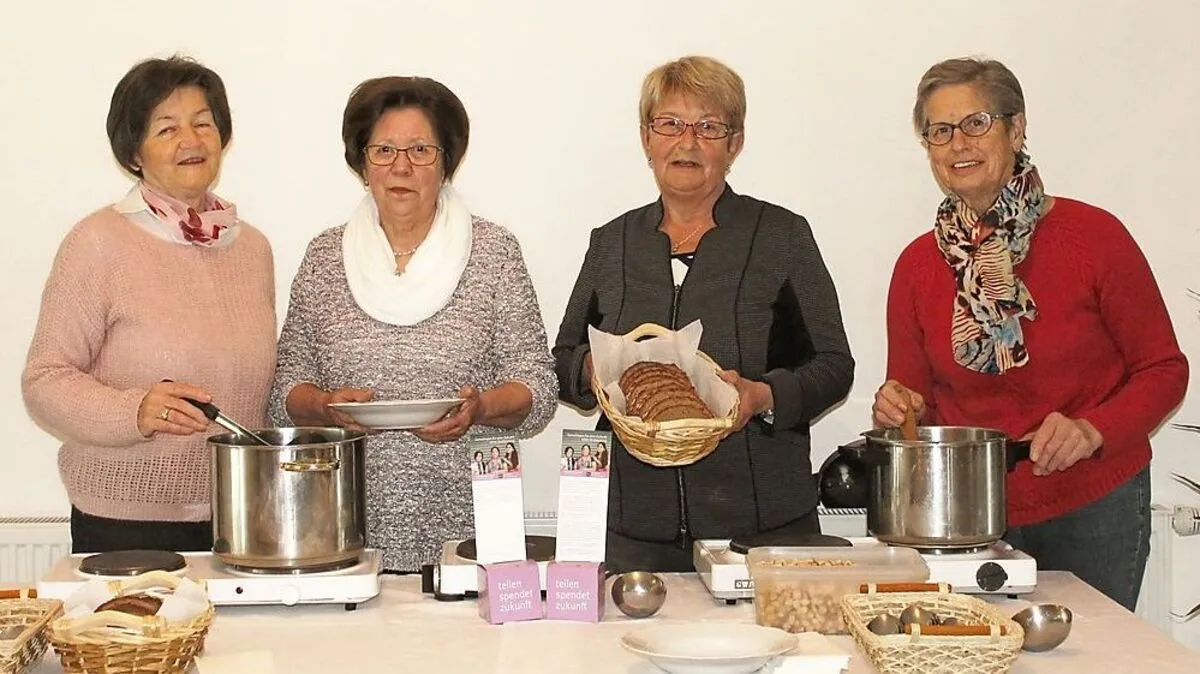 Von links: Aurelia Wasserbacher, Martha Wulz, PGR-Obfrau Eva Fritzl und Elisabeth Schatz