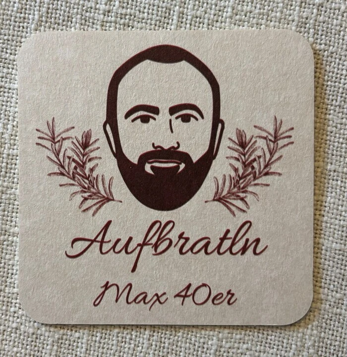 Für das Geburtstagskind gab es einen Bierdeckel