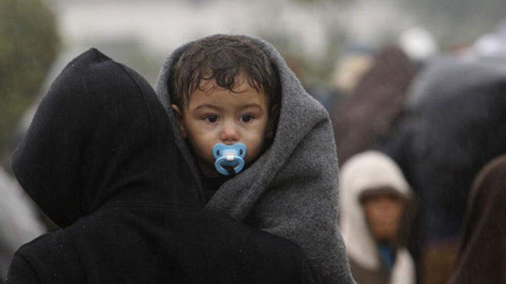 Eines der von Krieg betroffenen Flüchtlingskinder