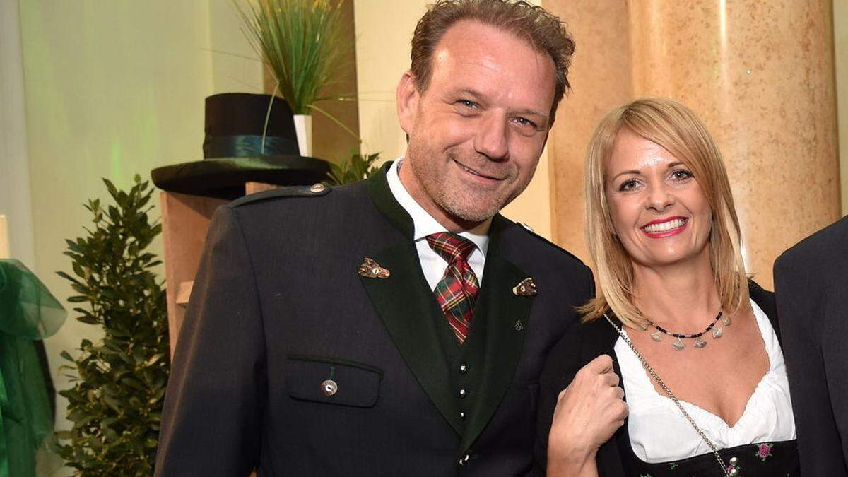 Karin und Andreas Herz 2016 auf dem Steirerball in Wien