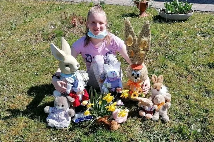 "Ostern feiern mit lieben Freunden", von Martina Pachatz, 14 Jahre.   