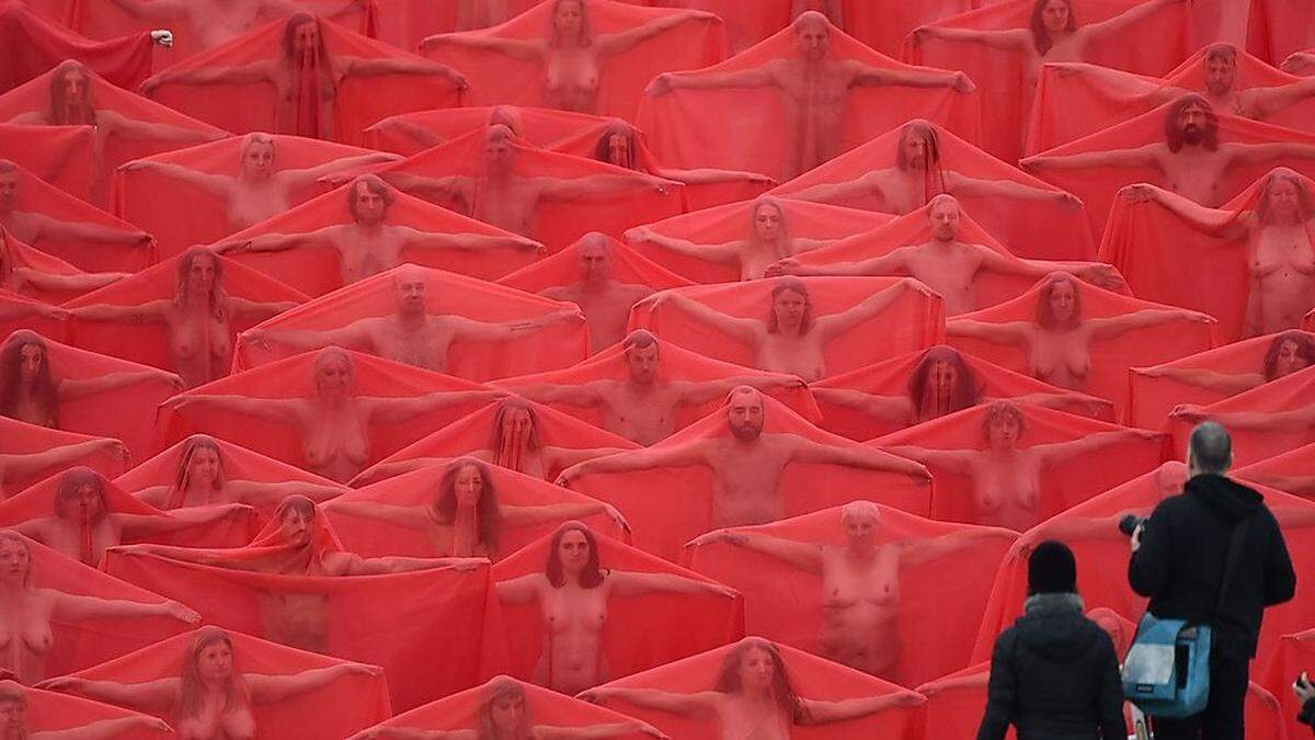 Kunstinstallation von Spencer Tunick