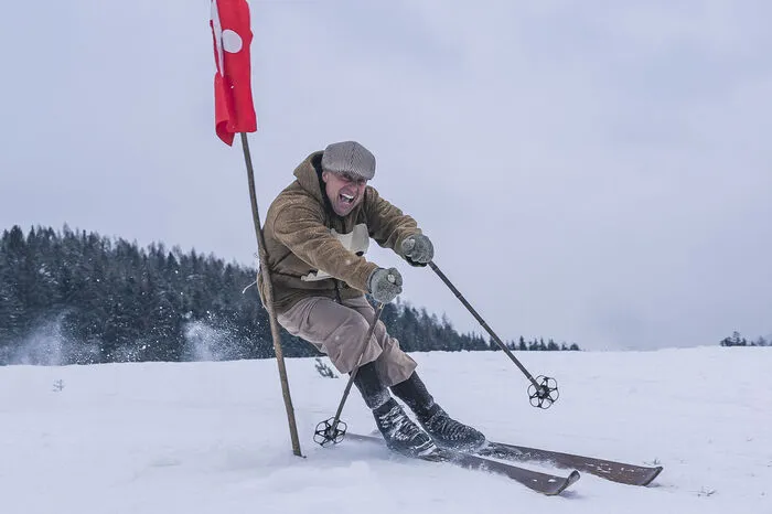 Herausfordernde Abfahrten auf alten Brettern standen auf der Tagesordnung.