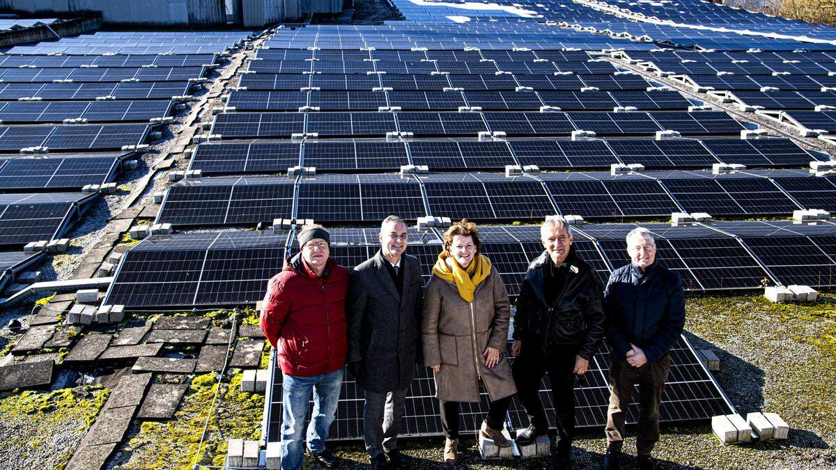 Gerhard Loyer, Wolfgang Dolesch, Ursula Lackner, Herbert Paierl und Franz Wilfling (v.l.)