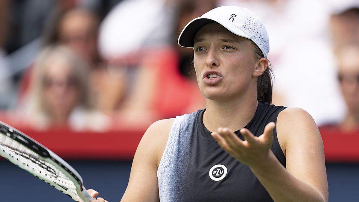 Tennis in Cincinnati Iga Swiatek nach verlorenem ersten Satz wüst beschimpft