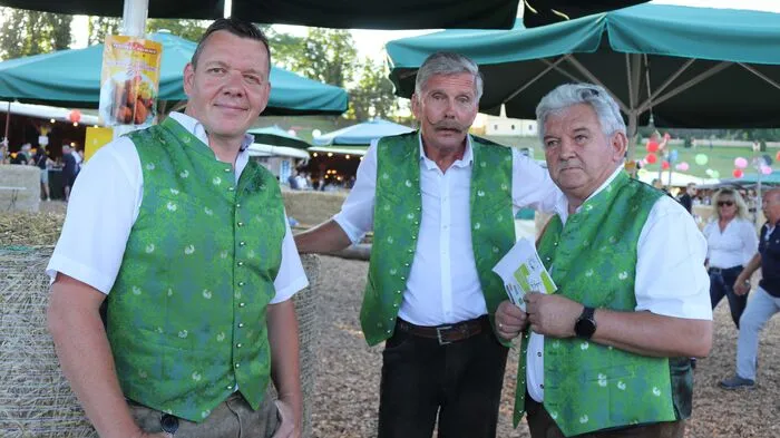 Die Gackernchefs Stefan Reichel, Karl Feichtinger und Anton Meyer (v.l.n.r.)