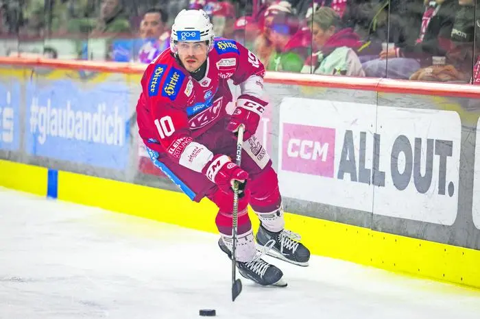 KLAGENFURT,AUSTRIA,26.JAN.24 - ICE HOCKEY - ICE Hockey League, Klagenfurter AC vs HC Innsbruck. Image shows Thomas Vallant (KAC).  Photo: GEPA pictures/ Matthias Trinkl