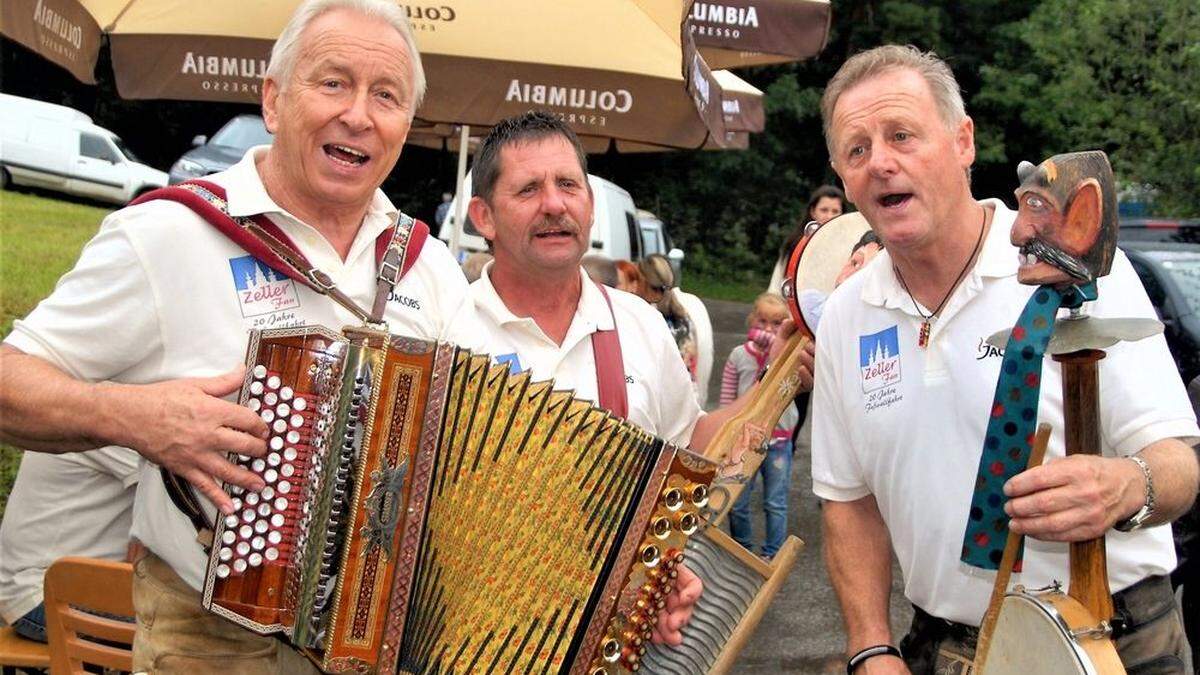 Hans Pfeifer, Franz Haas und Herbert Klambauer (von links)