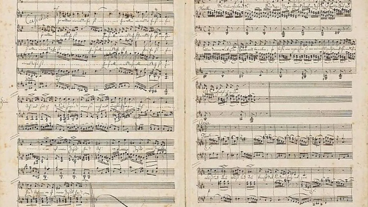 Bachs Passion in der Handschrift von Mendelssohn