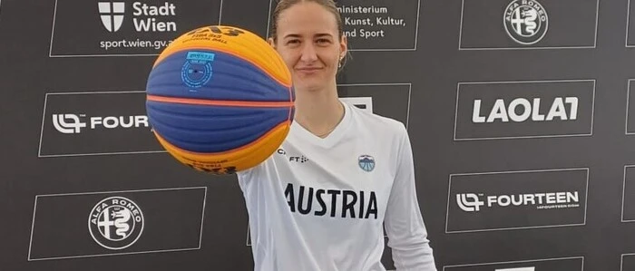 Stolz im Nationalteam-Dress: Simone Sill