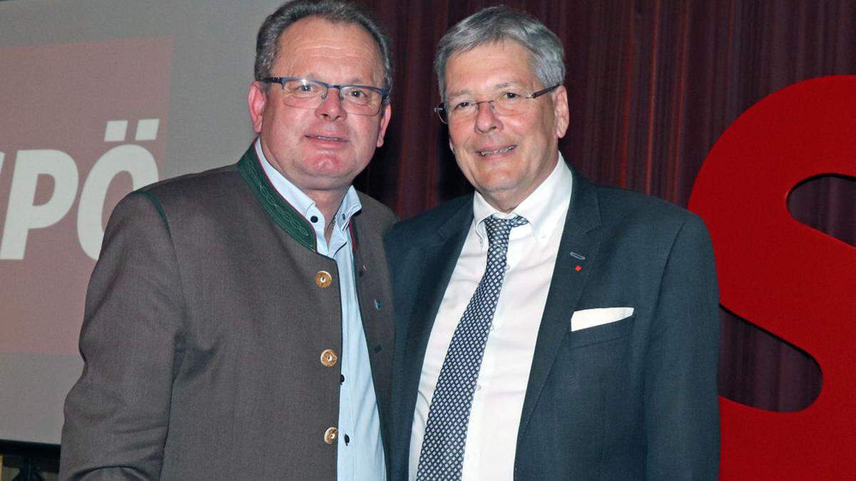Klaus Köchl und Peter Kaiser bei der Konferenz