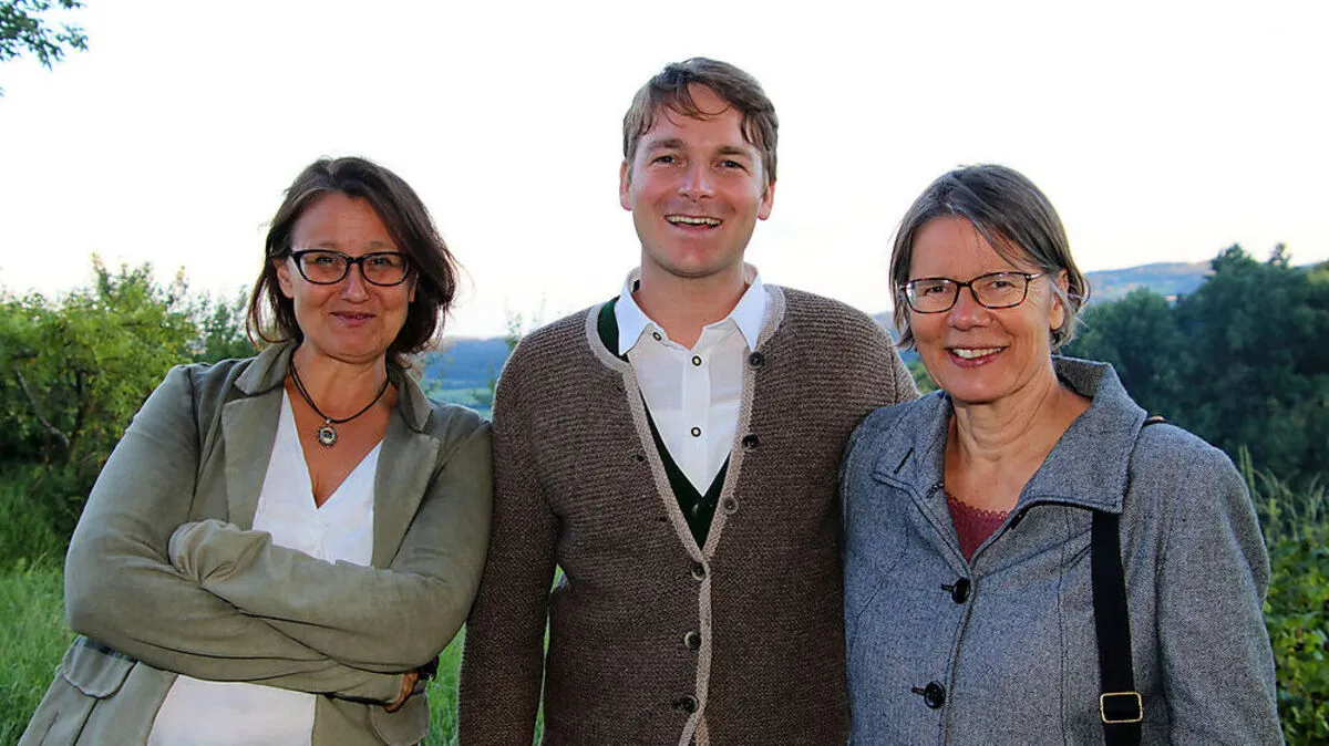 Unter dem Namen „Stögersdorfer Jodeldreieck“ jodeln Nutz, Artner und Schützenhofer in ihrer Freizeit