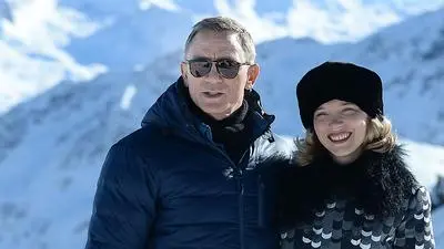 Daniel Craig und Lea Seydoux bei den Dreharbeiten zum neuen James Bond-Film 'Spectre'  