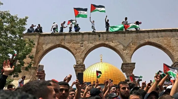 Freude in bei Palästinensern in Jerusalem