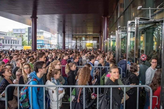 Der Andrang war schon ab 7 Uhr früh enorm.