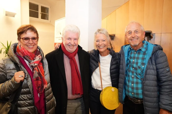 Aus Klagenfurt angereist - Komponist Reinhard Kühr mit Begleitung