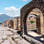 Das antike Pompeji am Fuße des Vesuv