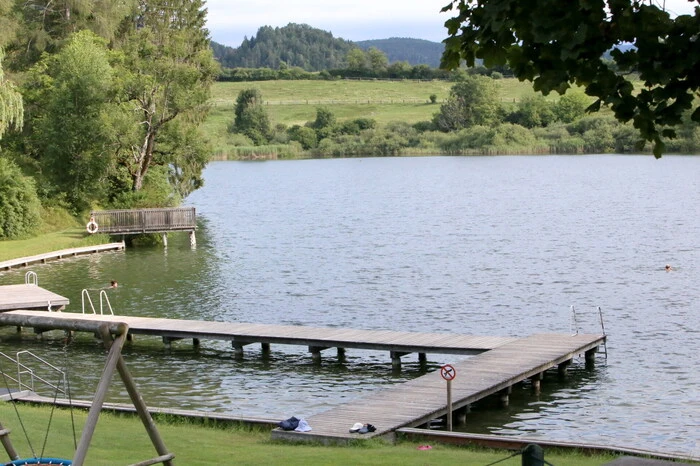 Der Start erfolgte beim Kraiger See ... 