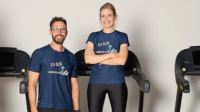 „Lebenslang.fit“-Gründer Harald Cimzar und Patricia Tschernitz