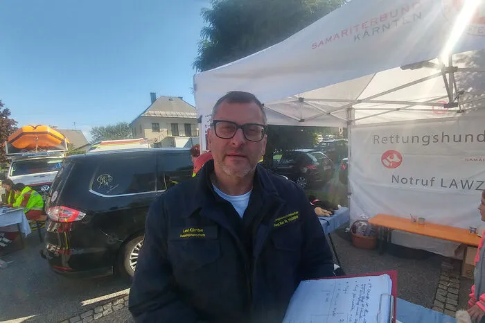 Einsatzleiter Markus Hudobnik: "Wichtig ist die Zusammenarbeit."