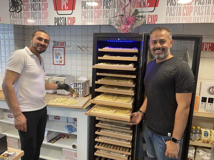 Fayez Dalaf und Ehab Omar im "Pasta Cup"