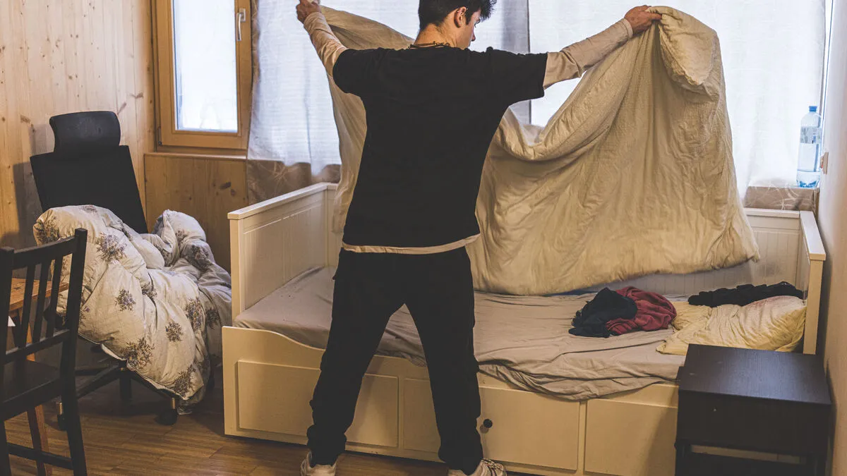 In der Jugendnotschlafstelle Klagenfurt gibt es Einzel- und Doppelzimmer. Insgesamt stehen den Jugendlichen zehn Schlafplätze und zwei Notschlafstellen zur Verfügung