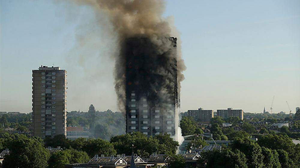 Der verheerende Brand im Grenfell Tower im Westen Londons war in der Nacht des 14. Juni 2017 ausgebrochen