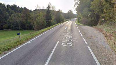 Ungefähr an dieser Stelle auf der B65 Richtung Graz ereignete sich der Unfall