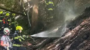 Waldbrand am Kömmel bei Bleiburg