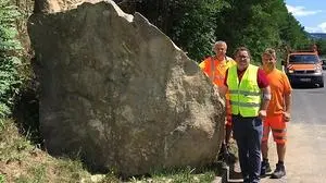 Der größte Brocken hatte ein Ausmaß von rund fünf Kubimetern