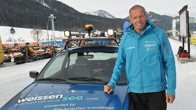 Norbert Jank sorgt immer noch für gute Eisverhältnisse auf dem Weißensee