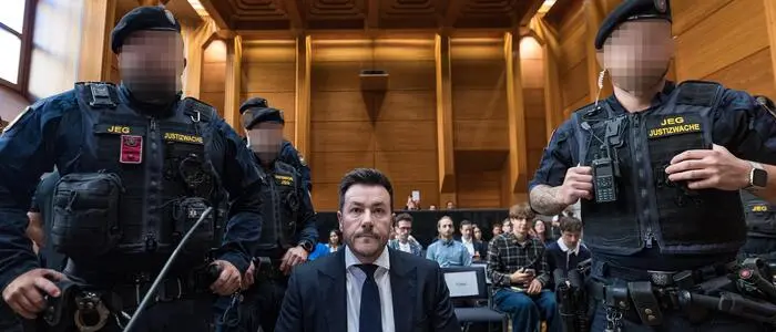 René Benko am Dienstag, 22. September 2026, im Rahmen der Neuauflage des Prozesses am Landesgericht Innsbruck