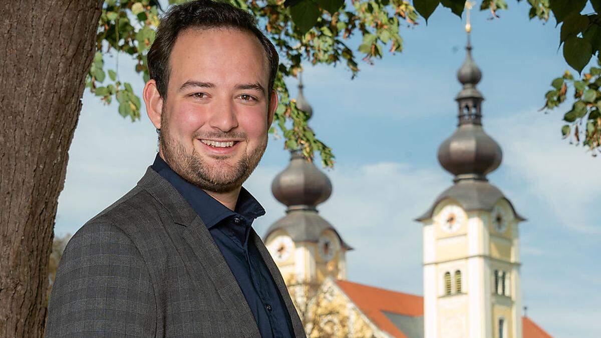 Student Maximilian Peter (22) tritt für die ÖVP in St. Andrä als Spitzenkandidat an