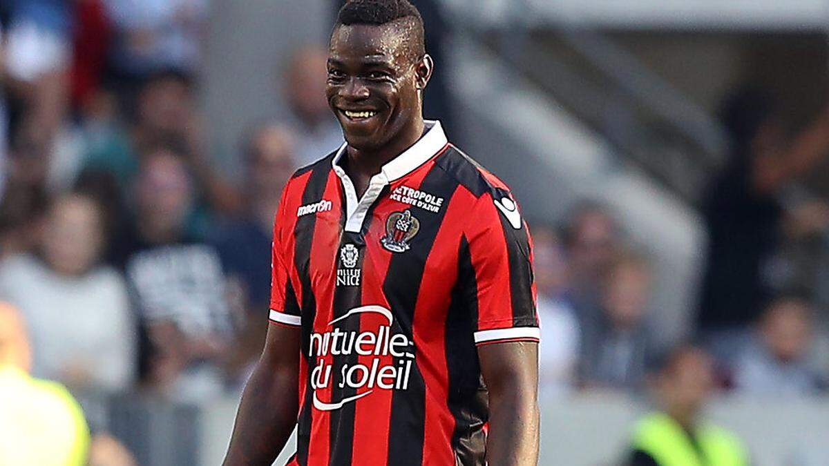 In Nizza hat Mario Balotelli wieder Grund zum Lachen