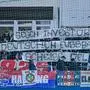 Unterhachinger Fans zeigen Banner gegen die Investoren Entscheidung, Fans, Publikum, Zuschauer, Stimmung, Atmosphäre, Stadion, 16.12.2023, Unterhaching Deutschland, Fussball, 3. Liga, SpVgg Unterhaching - SC Preußen Münster, DFB/DFL REGULATIONS PROHIBIT ANY USE OF PHOTOGRAPHS AS IMAGE SEQUENCES AND/OR QUASI-VIDEO. *** Unterhaching fans show banners against the investors decision, fans, audience, spectators, mood, atmosphere, stadium, 16 12 2023, Unterhaching Germany , Football, 3 Liga, SpVgg Unterhaching SC Preußen Münster, DFB DFL REGULATIONS PROHIBIT ANY USE OF PHOTOGRAPHS AS IMAGE SEQUENCES AND OR QUASI VIDEO xslx