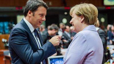 Renzi und Merkel