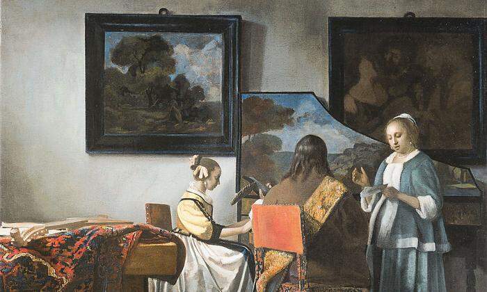 Auch Vermeers „Konzert zu dritt“ wurde wieder hergestellt