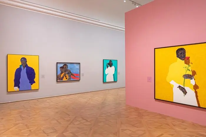 Intensiver Blickkontakt: Porträts von Amoako Boafo im Belvedere