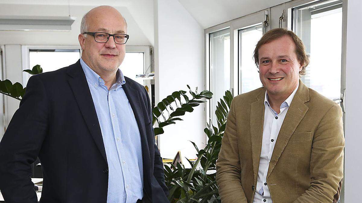 Holding-Chefs Hans Schönegger (links) und Ulrich Zafoschnig