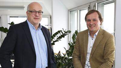 Holding-Chefs Hans Schönegger (links) und Ulrich Zafoschnig