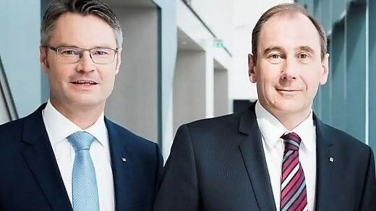 Generaldirektor Martin Schaller und Vorstandsdirektor Rainer Stelzer