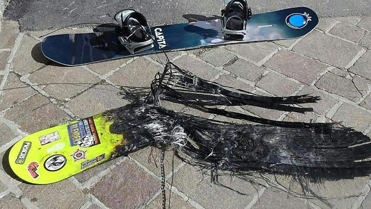 Amerikaner in Bergnot verheizte sein Snowboard; nun erhielt er ein neues