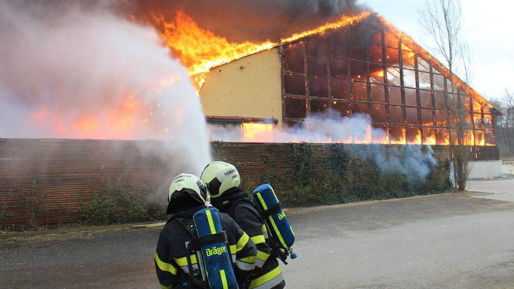 Bis zu 300 Feuerwehrleute kämpften gegen die Flammen an