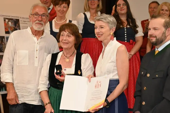 Christine Helene Lackner erhielt die Ehrung zum Botschafter der Volkskultur.