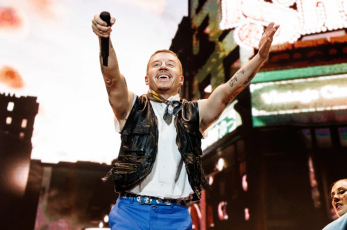 Der Auftritt des US-Rappers Macklemore war einer der Höhepunkte des ersten Festival-Tags