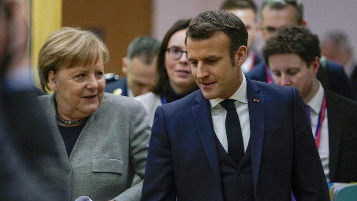 In der Krise können auch große Europäer wie Merkel udn Macron manchmal ziemlich klein wirken